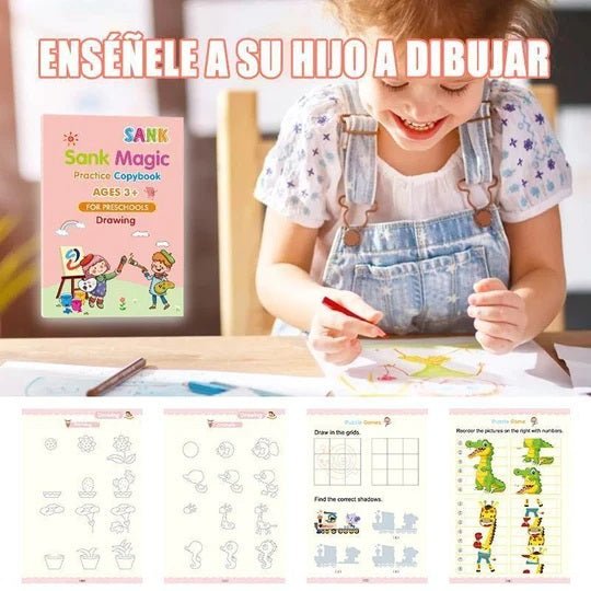 KIT DE 4 LIBROS CON TINTA MÁGICA 📚